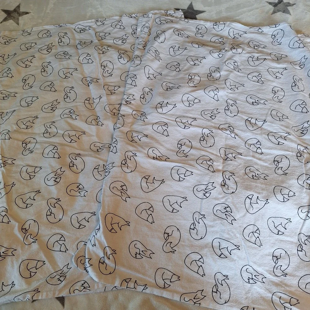 Bare Home Flannel Pillowcase Set Feeling Foxy 100% Double Brushed Flannel Cotton